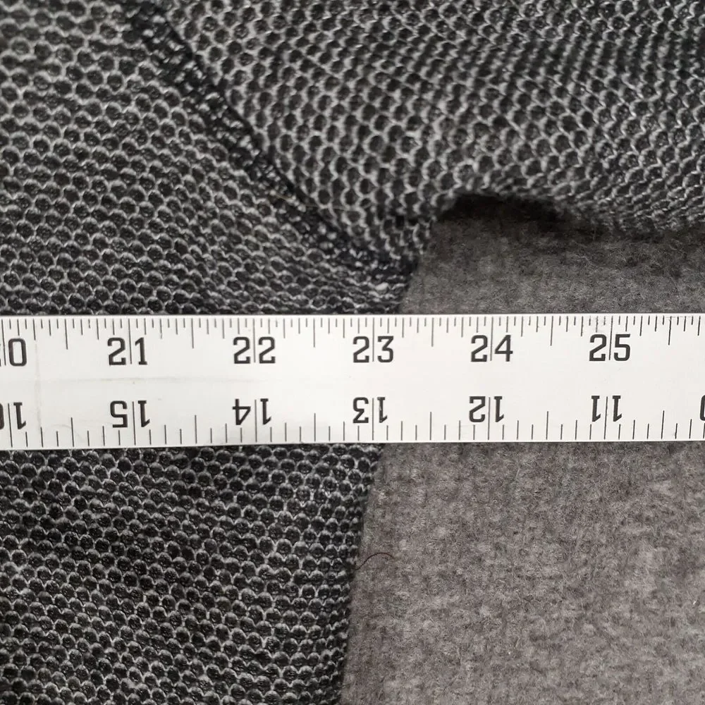 Orvis 1/4 Zip Pullover sweater Adult L‎ black gray Sherpa Lined mens casual